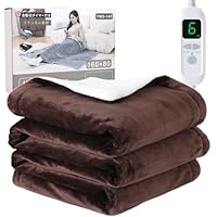 Amazon | 電気毛布 掛け敷き兼用 掛け 敷き 190×130cm 両面フランネル